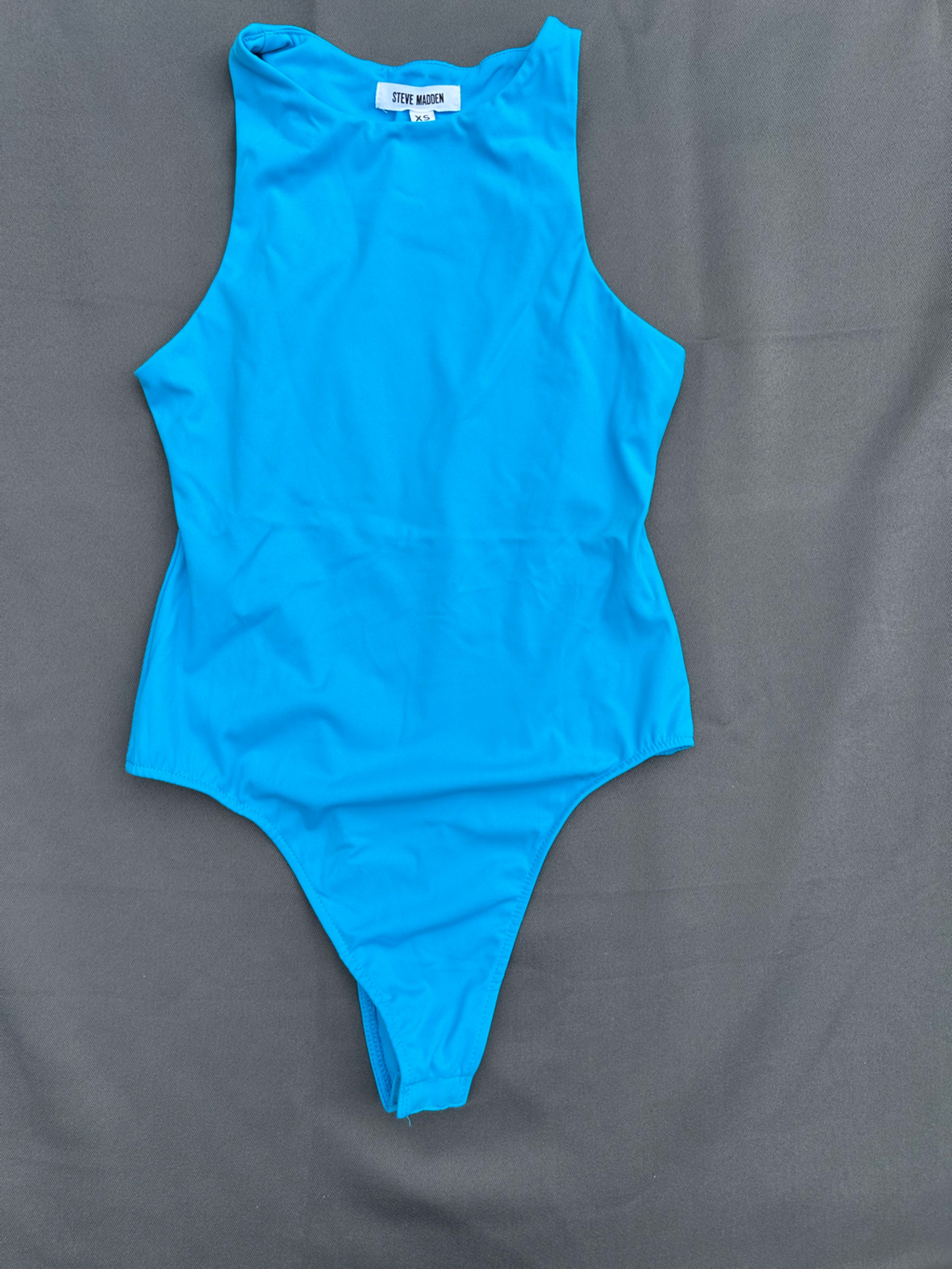 Steve Madden Nico Bodysuit, Vibrant Bright Blue